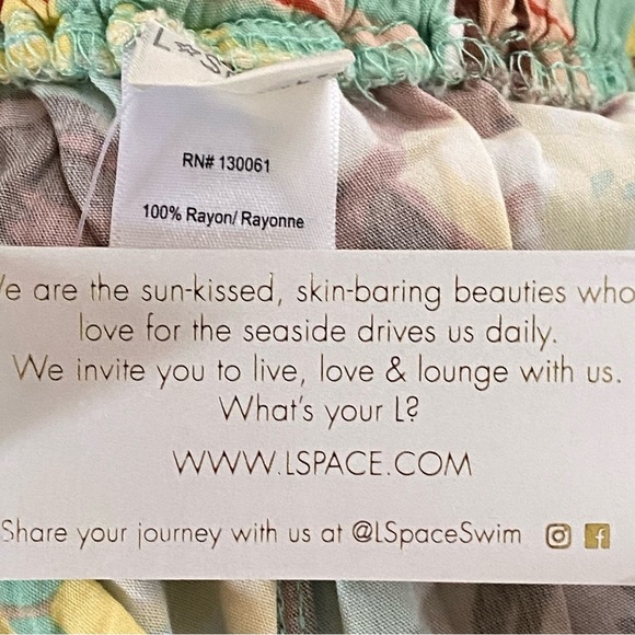 🎉Host Pick🎉L*Space Tropical Floral High Waist Westside Shorts Tassel NWT Sz S - Picture 16 of 16